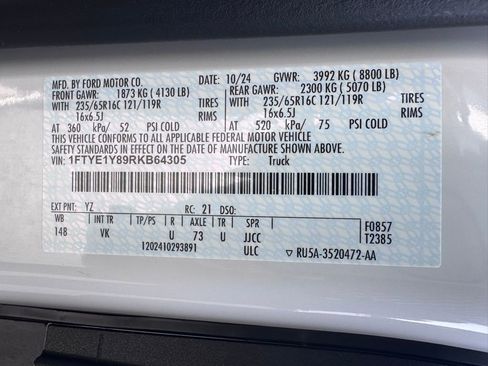Used 2024 Ford Transit 150 Low Roof w/ Load Area Protection Package RWD image 39