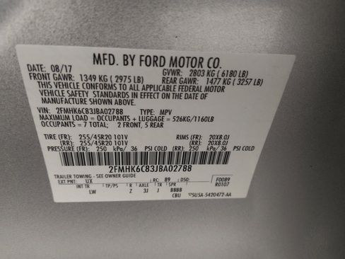 Used 2018 Ford Flex SEL w/ Equipment Group 202A AWD/4WD image 33