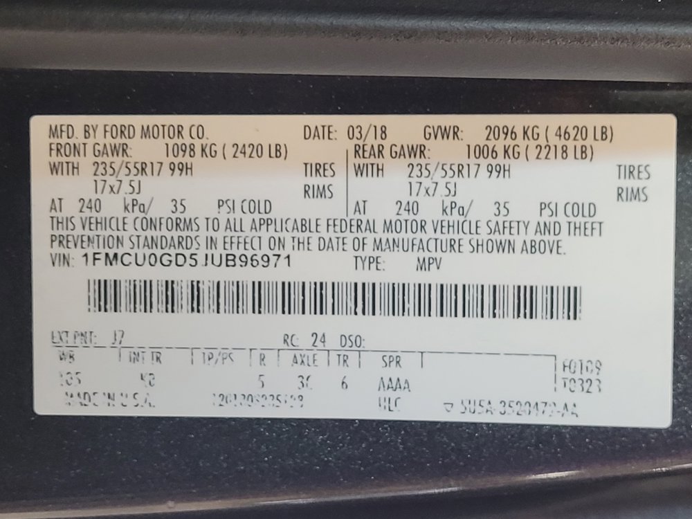 Used 2018 Ford Escape SE w/ SE Sync 3 Package FWD image 33