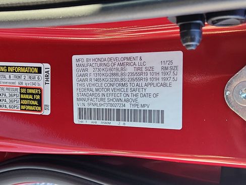 New 2026 Honda Odyssey Sport-L image 17