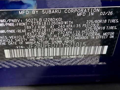 New 2026 Subaru Outback Touring AWD/4WD image 24
