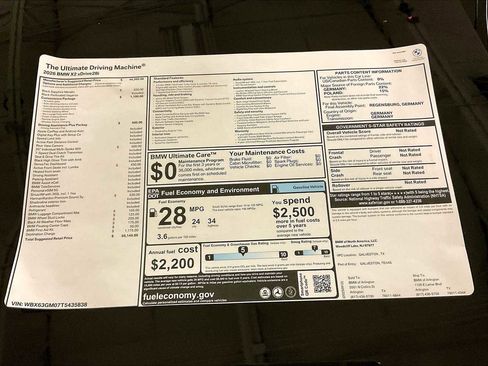 New 2026 BMW X2 xDrive28i w/ Convenience Package image 19