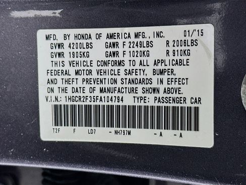 Used 2015 Honda Accord LX image 12