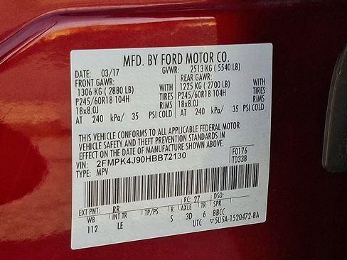 Used 2017 Ford Edge SEL w/ Equipment Group 201A image 25