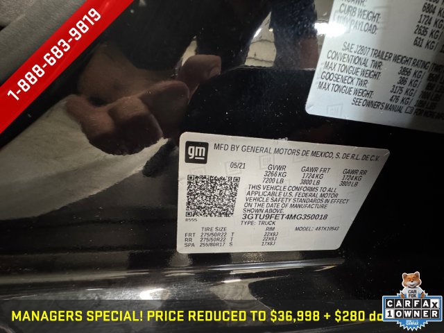 Certified 2021 GMC Sierra 1500 Denali w/ Denali Ultimate Package AWD/4WD image 32