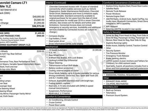 Used 2022 Chevrolet Camaro LT w/ RS Package image 27