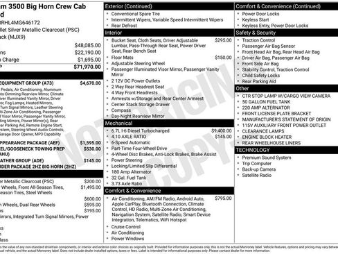 Used 2021 RAM 3500 Big Horn w/ Level B Equipment Group AWD/4WD image 1