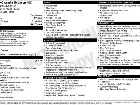 Used 2025 GMC Acadia Elevation FWD image 35