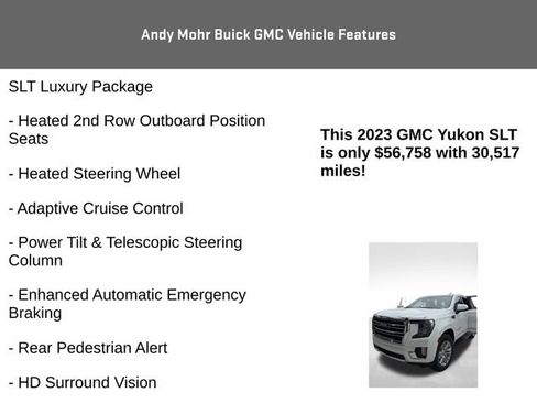 Used 2023 GMC Yukon SLT w/ SLT Premium Package AWD/4WD image 12