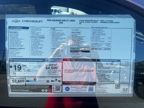 New 2026 Chevrolet Colorado Z71 w/ Z71 Convenience Package 2 image 15
