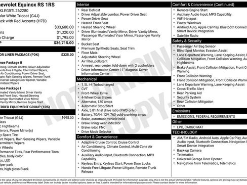 New 2026 Chevrolet Equinox RS w/ LPO, Floor Liner Package image 5