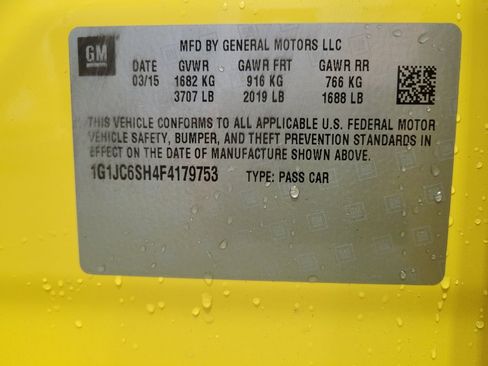 Used 2015 Chevrolet Sonic LT w/ LT Promotional Package FWD image 33