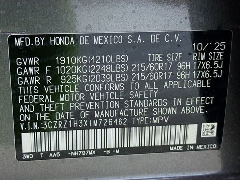 New 2026 Honda HR-V LX image 29
