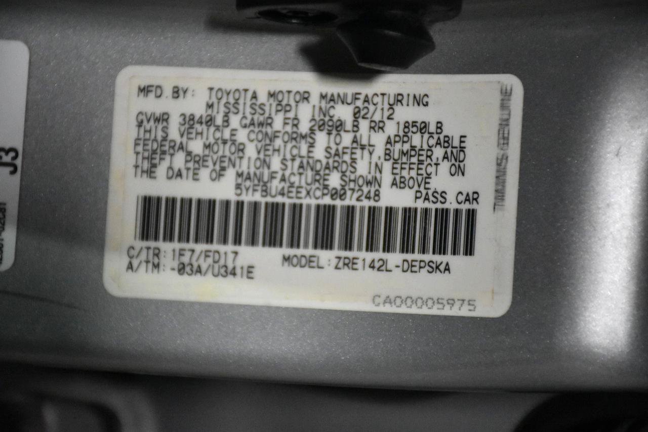 Used 2012 Toyota Corolla S FWD image 20