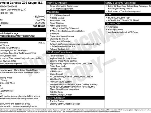 Used 2019 Chevrolet Corvette Z06 image 35