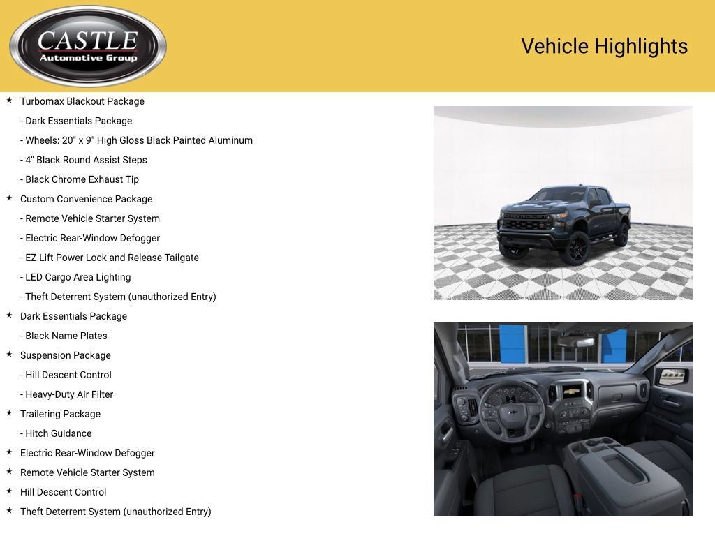 New 2026 Chevrolet Silverado 1500 Custom Trail Boss w/ Turbomax Blackout Package AWD/4WD image 3