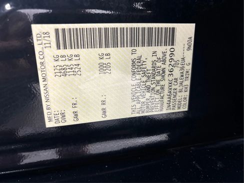 Used 2019 Nissan Maxima 3.5 SL w/ Floor Mat Group image 30