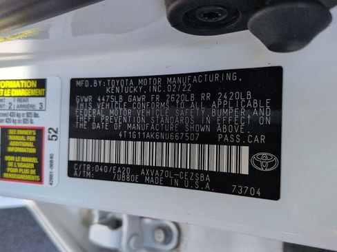 Certified 2022 Toyota Camry SE FWD image 14