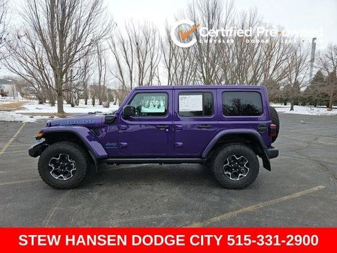 Used 2023 Jeep Wrangler Unlimited Rubicon 4xe w/ Safety Group image 1