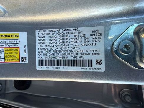 New 2026 Honda CR-V LX image 32