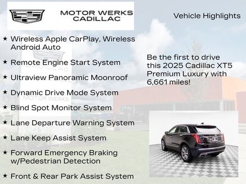 Used 2025 Cadillac XT5 Premium Luxury w/ LPO, Floor Liner Package image 6