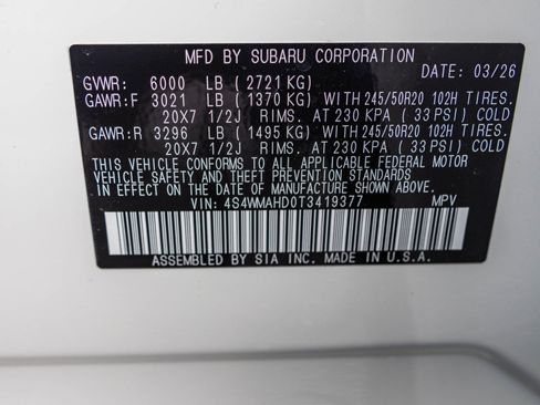 New 2026 Subaru Ascent Limited Bronze AWD/4WD image 49