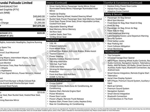 Used 2022 Hyundai Palisade Limited w/ Cargo Package FWD image 17
