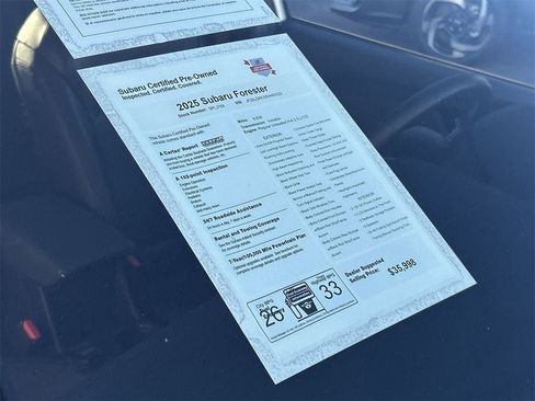 Certified 2025 Subaru Forester Limited w/ Popular Package #2 image 6