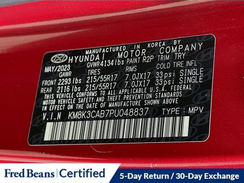 Certified 2023 Hyundai Kona SEL w/ Convenience Package image 34