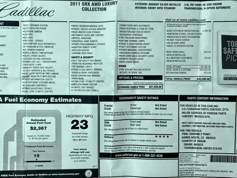 Used 2011 Cadillac SRX Luxury image 38