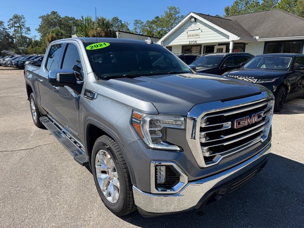 Used 2021 GMC Sierra 1500 SLT w/ SLT Premium Package RWD image 3