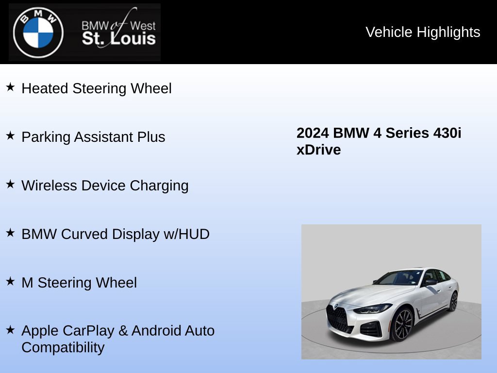 Used 2024 BMW 430i Gran Coupe xDrive w/ M Sport Package (Priority 1) AWD/4WD image 31