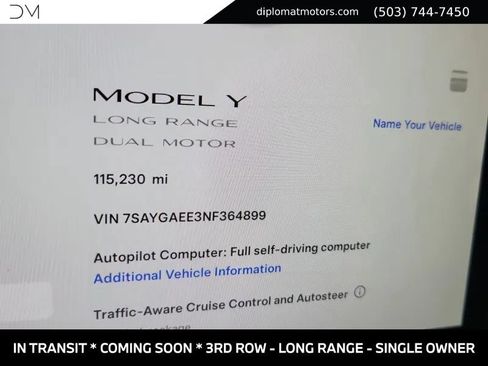Used 2022 Tesla Model Y Long Range AWD/4WD image 7