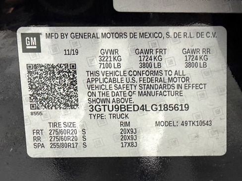 Used 2020 GMC Sierra 1500 SLE w/ SLE Value Package AWD/4WD image 13