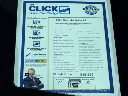 Used 2024 Chevrolet Malibu LT image 12