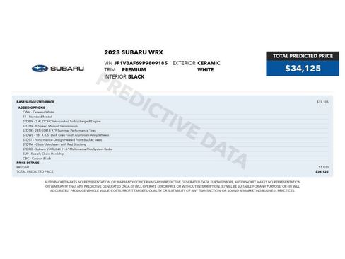 Used 2023 Subaru WRX Premium AWD/4WD image 2