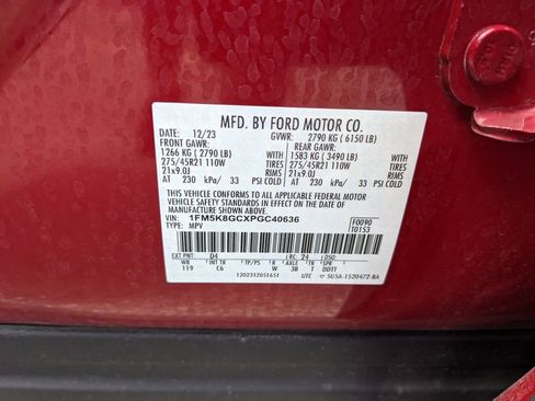 Certified 2023 Ford Explorer ST w/ Equipment Group 401A AWD/4WD image 38