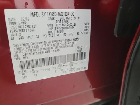 Used 2016 Ford Edge SEL w/ Equipment Group 201A FWD image 33