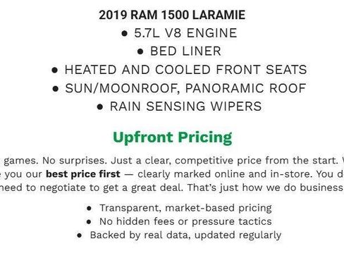 Used 2019 RAM 1500 Laramie AWD/4WD image 1
