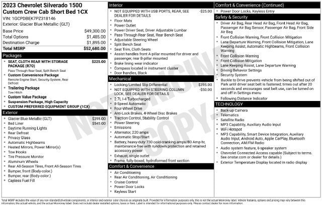 Used 2023 Chevrolet Silverado 1500 Custom AWD/4WD image 4