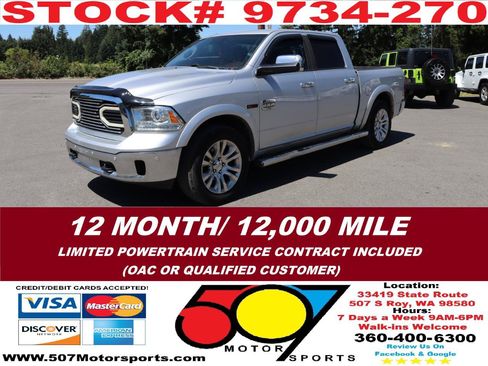 Used 2016 RAM 1500 Laramie Longhorn AWD/4WD image 2