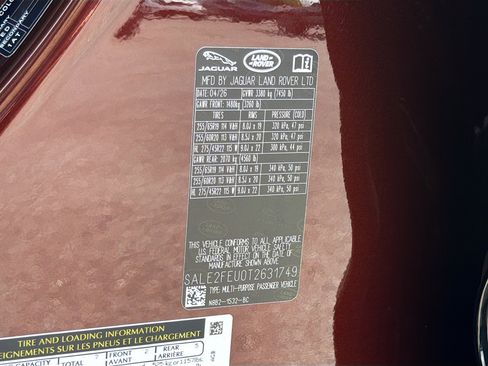 New 2026 Land Rover Defender 130 X-Dynamic SE AWD/4WD image 44