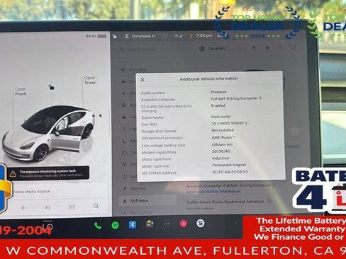 Used 2022 Tesla Model 3 Long Range AWD/4WD image 3