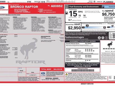 Used 2023 Ford Bronco Raptor AWD/4WD image 33
