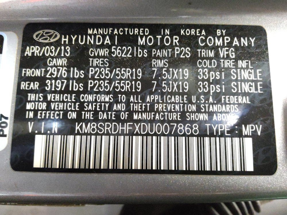 Used 2013 Hyundai Santa Fe Limited w/ Technology Pkg AWD/4WD image 33