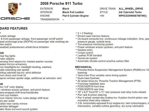 Used 2008 Porsche 911 Turbo image 16