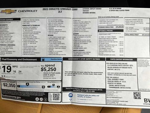 Used 2022 Chevrolet Corvette Stingray Preferred Conv w/ 2LT image 40