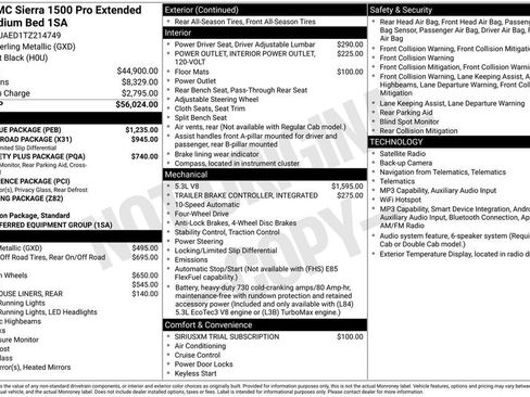 New 2026 GMC Sierra 1500 Pro w/ Pro Value Package AWD/4WD image 29