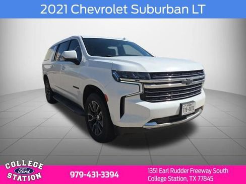 Used 2021 Chevrolet Suburban LT w/ Rear Media and Nav Package RWD image 1
