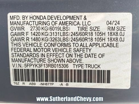 Used 2024 Honda Ridgeline Sport image 42